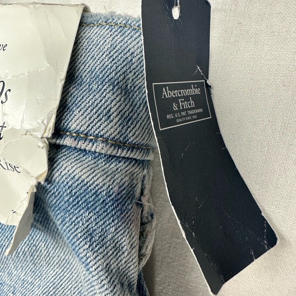 Abercrombie & Fitch Jeans Womens 37/24R The 90s Straight Ultra High Rise NEW - Picture 10 of 10